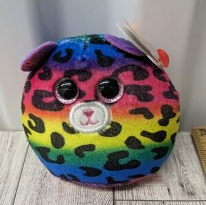 Ty Dotty Multicolor Leopard Plush